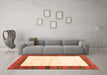 Machine Washable CON3010X Orange CON3010X Area Rugs in a Living Room, wshcon3010org