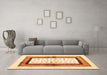 Machine Washable CON3011X Orange CON3011X Area Rugs in a Living Room, wshcon3011org