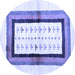 Round Machine Washable CON3011X Blue CON3011X Rug, wshcon3011blu