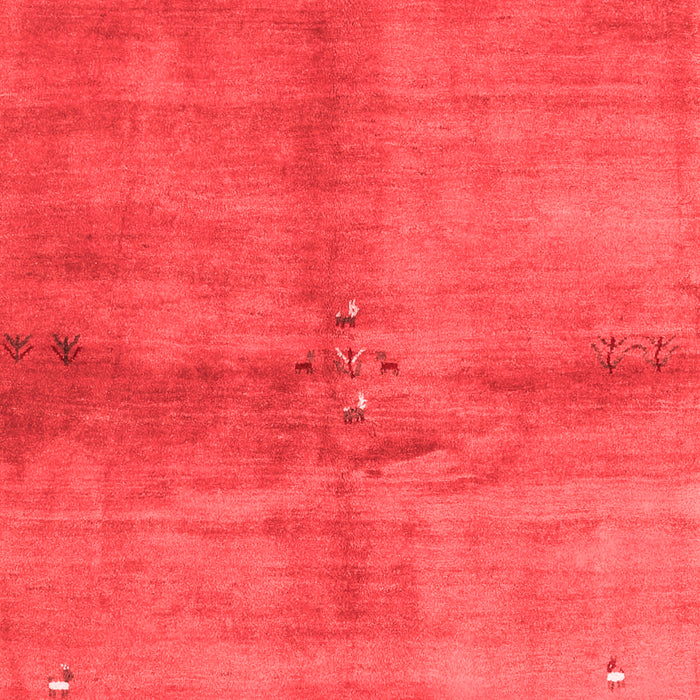 Abstract Red Contemporary Area Rugs