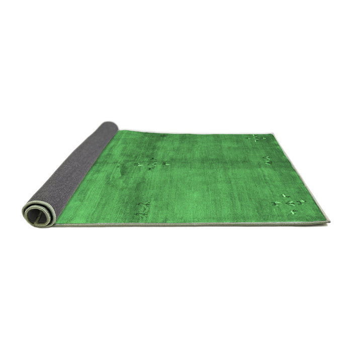 Sideview of Abstract Emerald Green Contemporary Rug, con3012emgrn