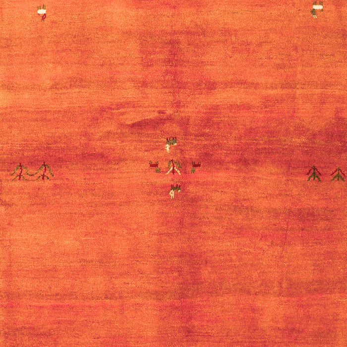 Abstract Orange Contemporary Rug, con3012org
