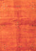 Serging Thickness of Machine Washable Abstract Orange Contemporary Area Rugs, wshcon3012org