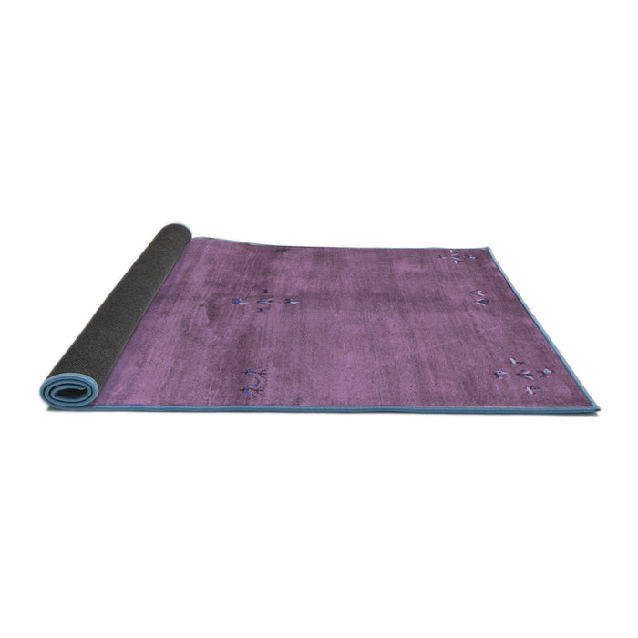 Sideview of Abstract Blue Contemporary Rug, con3012blu