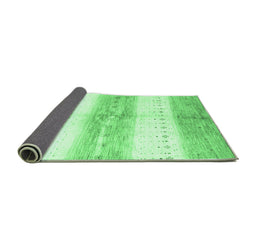 Sideview of Abstract Emerald Green Contemporary Rug, con3013emgrn