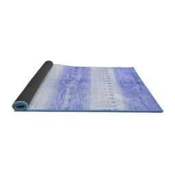 Sideview of Abstract Blue Contemporary Rug, con3013blu