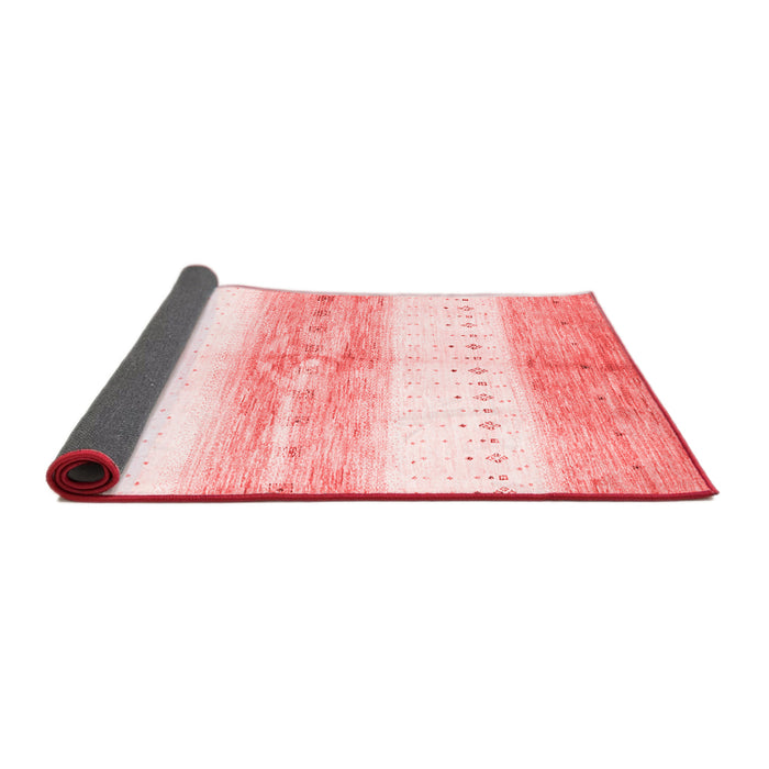 Abstract Red Contemporary Area Rugs