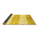 Sideview of Abstract Yellow Contemporary Rug, con3013yw