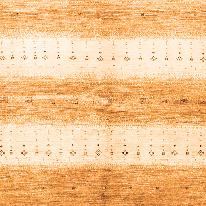 Serging Thickness of Abstract Orange Contemporary Rug, con3013org