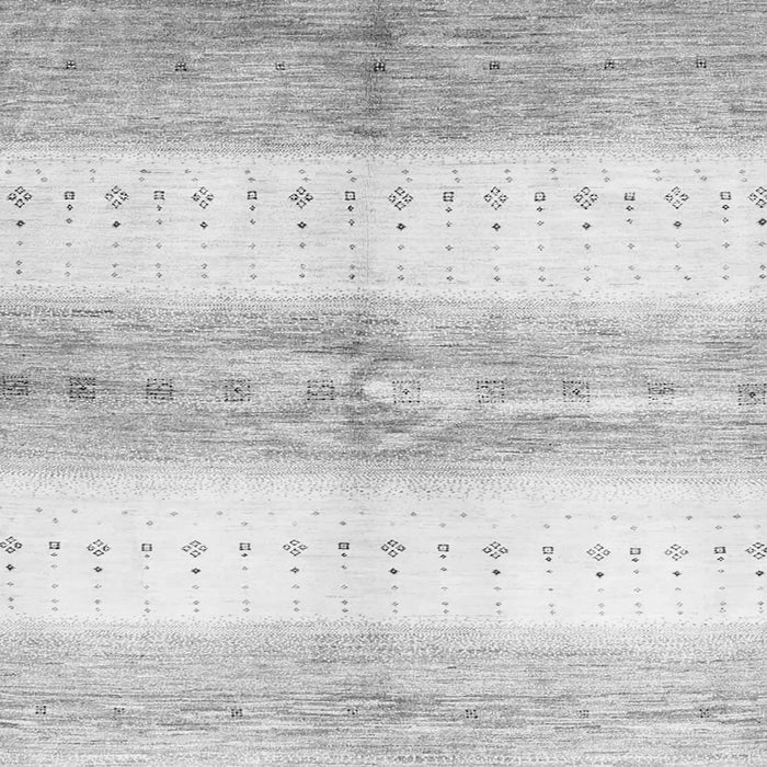 Serging Thickness of Abstract Gray Contemporary Rug, con3013gry