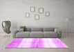 Machine Washable Abstract Purple Contemporary Area Rugs in a Living Room, wshcon3013pur