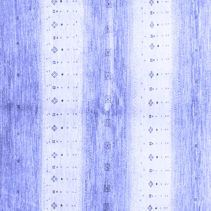 Square Abstract Blue Contemporary Rug, con3013blu