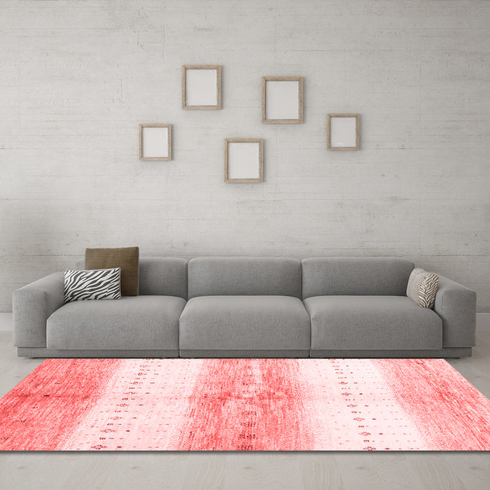 Contemporary Red Washable Rugs