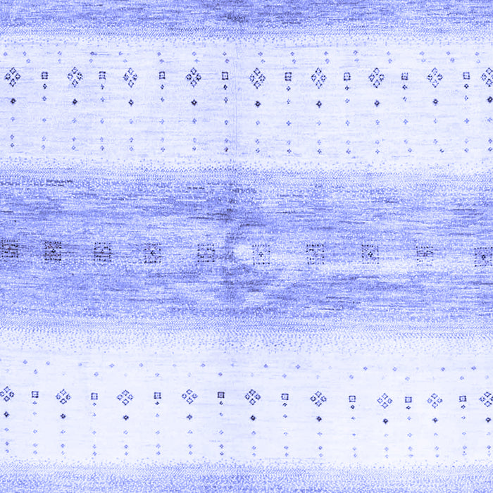 Machine Washable Abstract Blue Contemporary Rug, wshcon3013blu