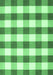 Machine Washable Checkered Emerald Green Modern Area Rugs, wshcon3014emgrn