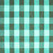 Square Checkered Turquoise Modern Rug, con3014turq