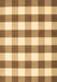 Checkered Brown Modern Rug, con3014brn