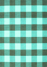 Checkered Turquoise Modern Rug, con3014turq