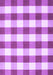 Machine Washable Checkered Purple Modern Area Rugs, wshcon3014pur