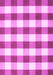 Machine Washable Checkered Pink Modern Rug, wshcon3014pnk