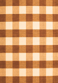 Checkered Orange Modern Rug, con3014org