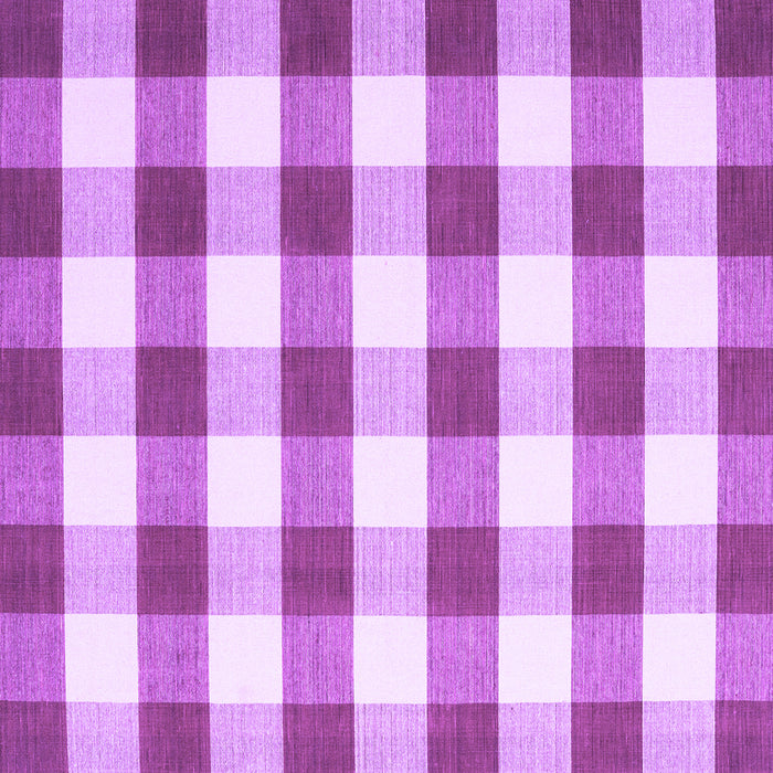 Square Machine Washable Checkered Purple Modern Area Rugs, wshcon3014pur