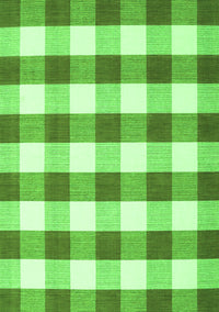 Checkered Green Modern Rug, con3014grn