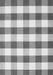 Checkered Gray Modern Rug, con3014gry