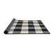 Thickness of Contemporary Light Black Checkered Rug, con3015