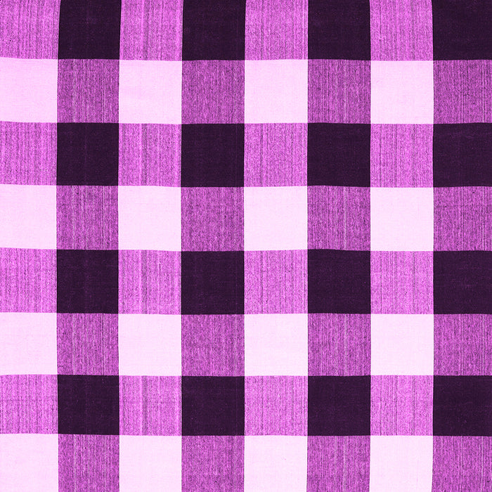 Square Machine Washable Checkered Pink Modern Rug, wshcon3015pnk