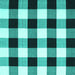 Square Machine Washable Checkered Turquoise Modern Area Rugs, wshcon3015turq