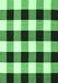 Machine Washable Checkered Emerald Green Modern Area Rugs, wshcon3015emgrn