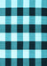 Machine Washable Checkered Light Blue Modern Rug, wshcon3015lblu