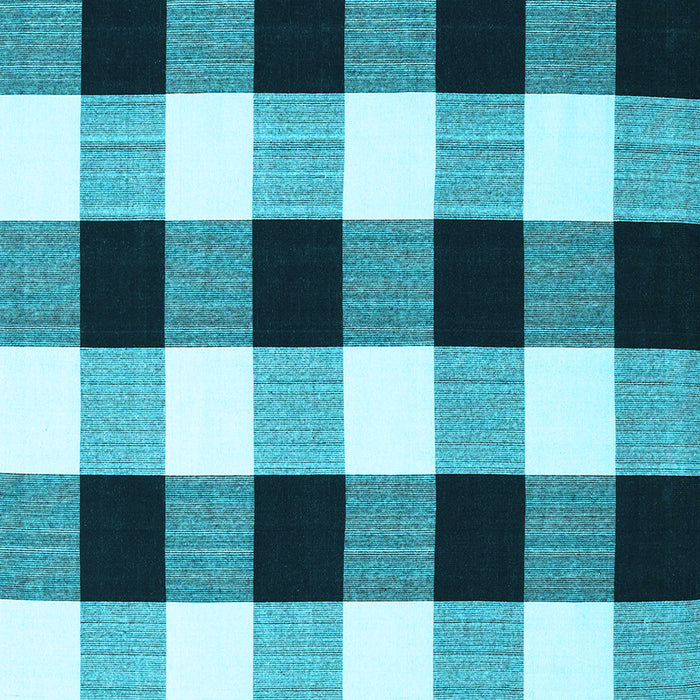 Machine Washable Checkered Light Blue Modern Rug, wshcon3015lblu