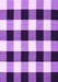 Machine Washable Checkered Purple Modern Area Rugs, wshcon3015pur