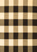 Checkered Brown Modern Rug, con3015brn