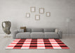 Modern Red Washable Rugs