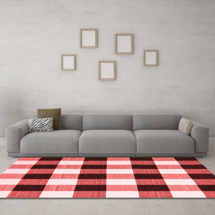 Modern Red Washable Rugs