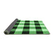 Sideview of Checkered Emerald Green Modern Rug, con3015emgrn