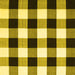 Square Machine Washable Checkered Yellow Modern Rug, wshcon3015yw