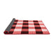 Checkered Red Modern Area Rugs