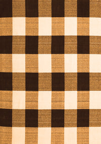 Checkered Orange Modern Rug, con3015org