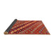 Thickness of Contemporary Red Modern Rug, con3016