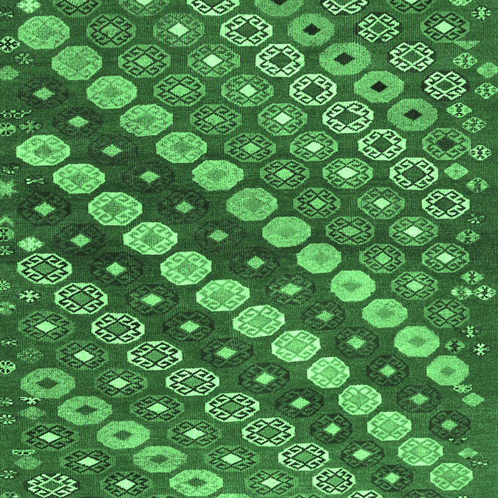 Machine Washable Abstract Emerald Green Contemporary Area Rugs, wshcon3016emgrn