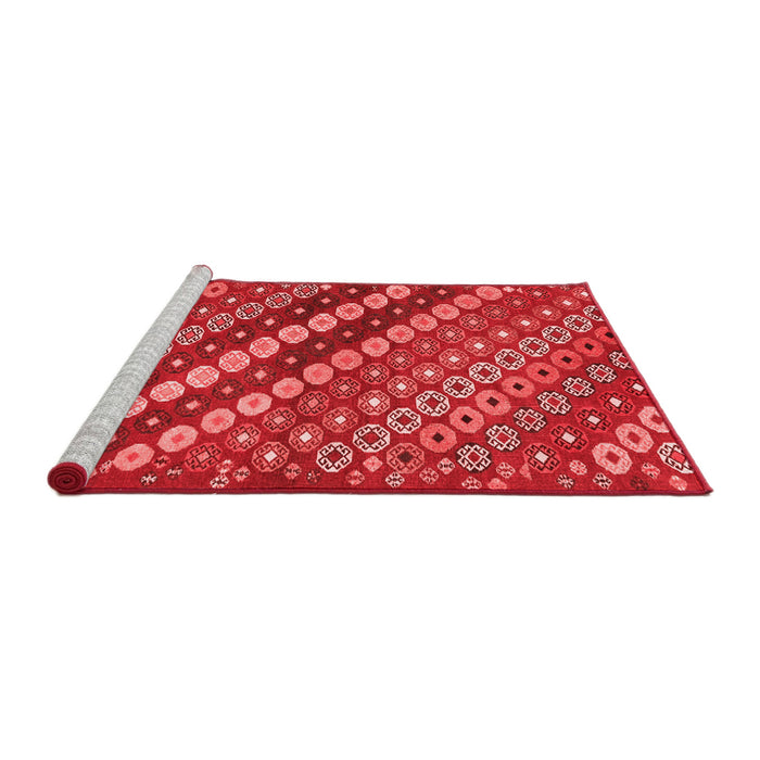 Contemporary Red Washable Rugs