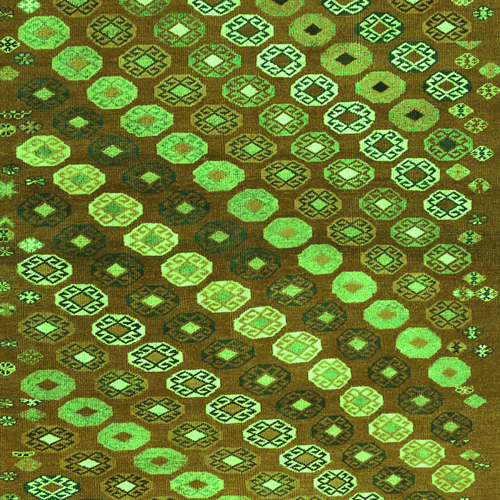 Serging Thickness of Machine Washable Abstract Green Contemporary Area Rugs, wshcon3016grn