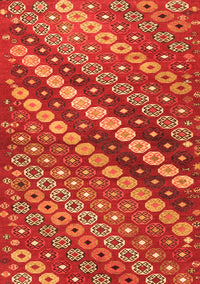 Abstract Orange Contemporary Rug, con3016org