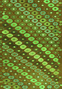 Abstract Green Contemporary Rug, con3016grn