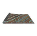 Sideview of Abstract Light Blue Contemporary Rug, con3016lblu