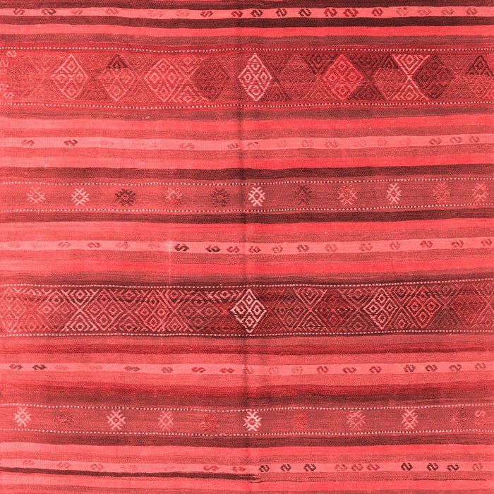 Machine Washable Southwestern Red Country Rug, wshcon3017red